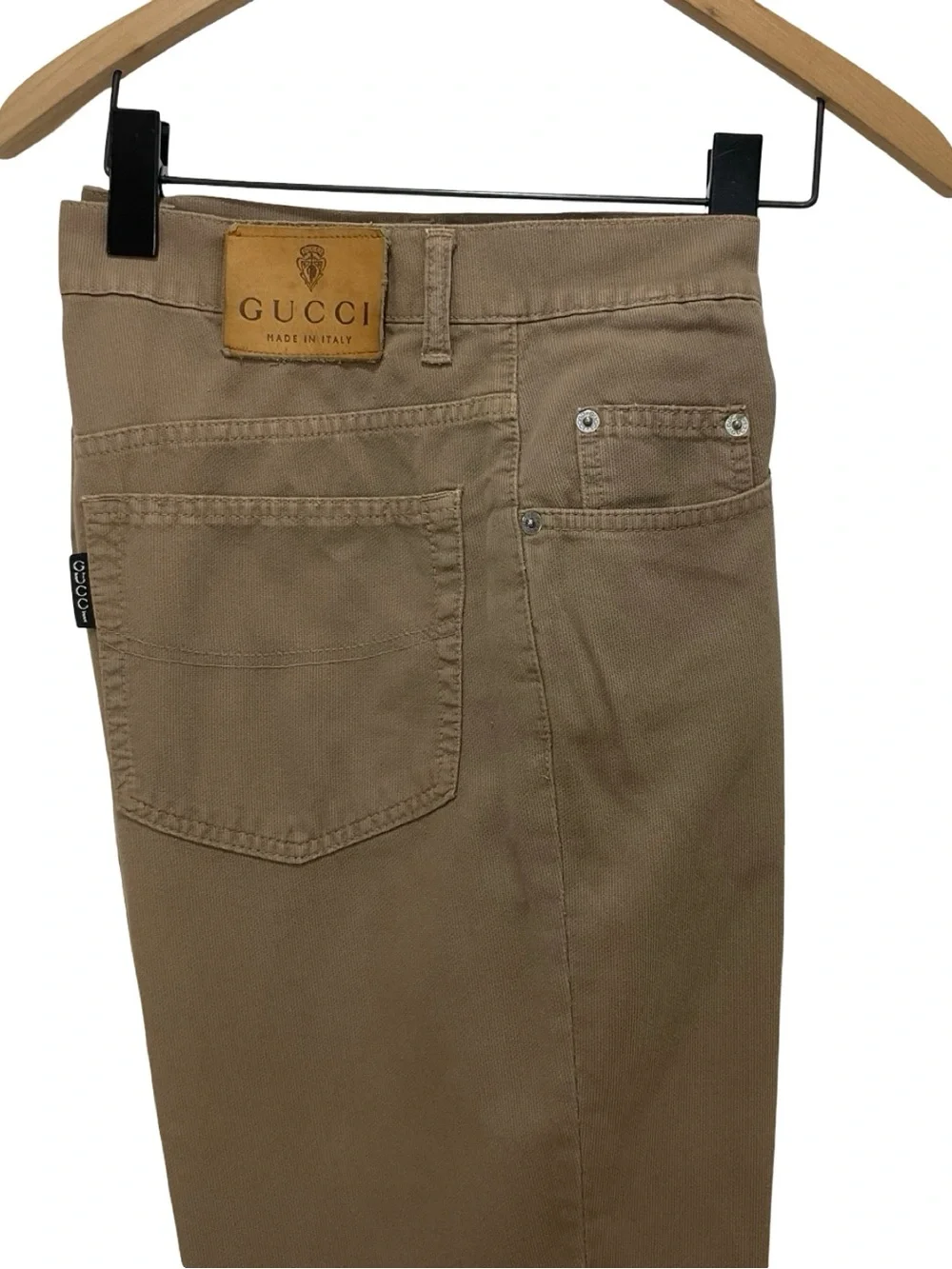 Gucci Vintage Men’s Straight Khaki Jeans Size 54